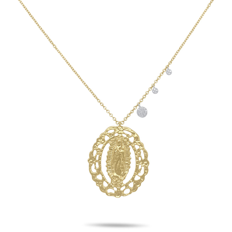 Yellow Gold Medallion Necklace