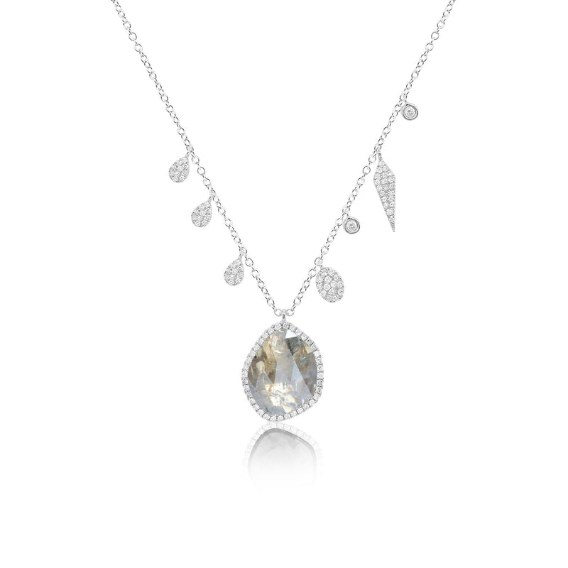 Diamond Slice Charm Necklace
