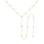 Yellow Gold and Diamond Star Lariat