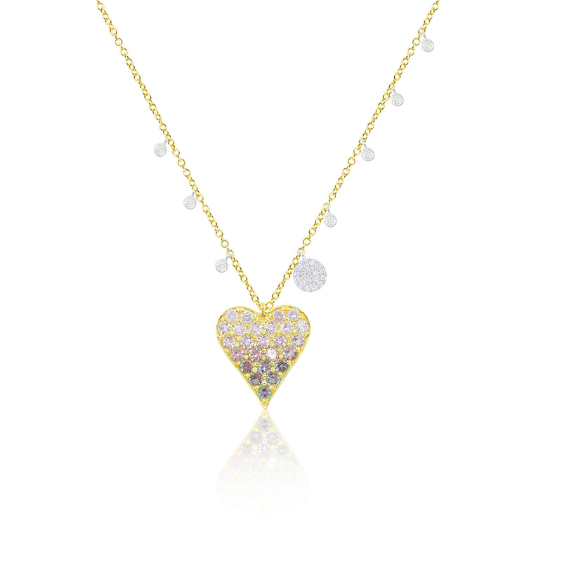 Blue Topaz Heart Necklace