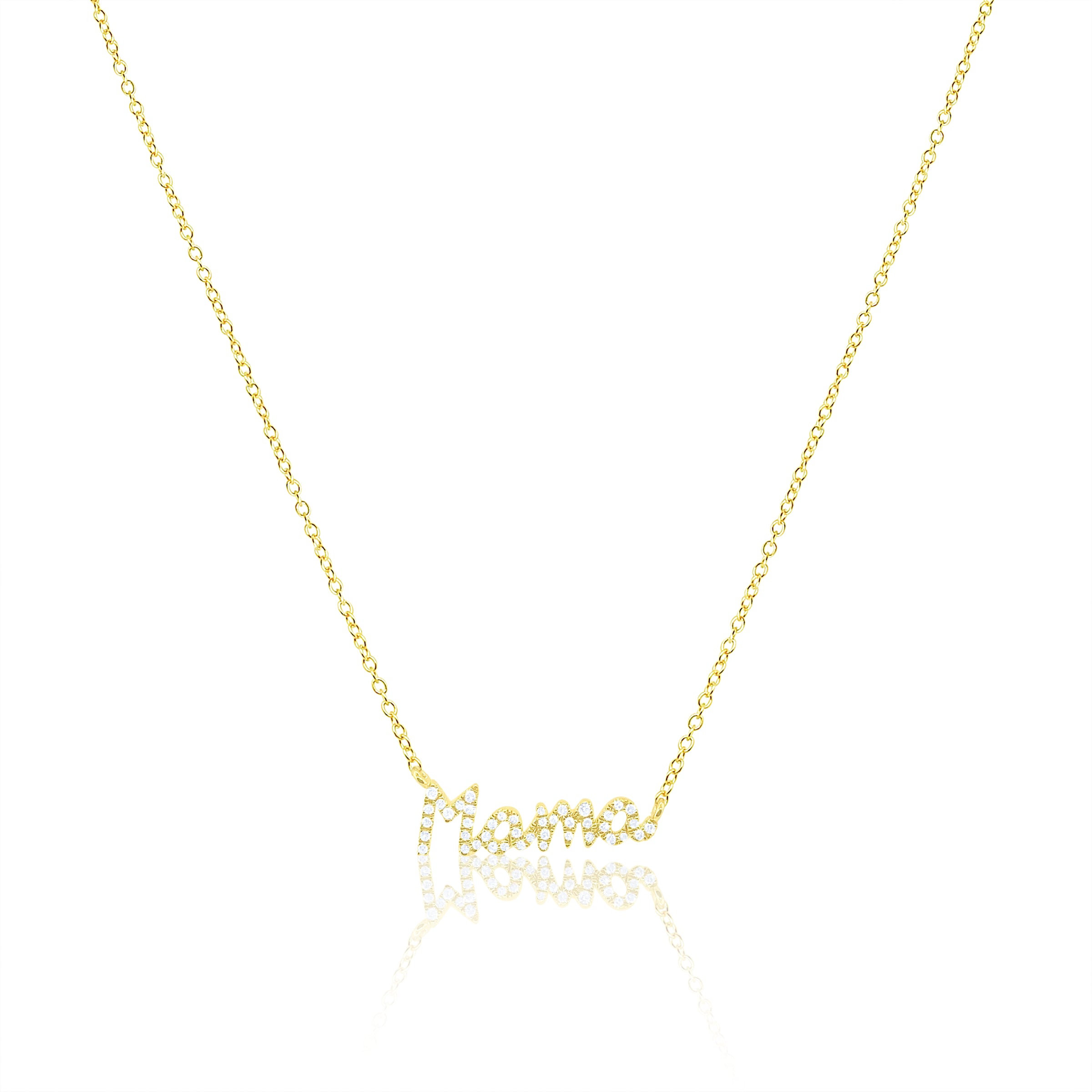 Alison Lou 14kt Yellow Gold Mama Necklace - Farfetch