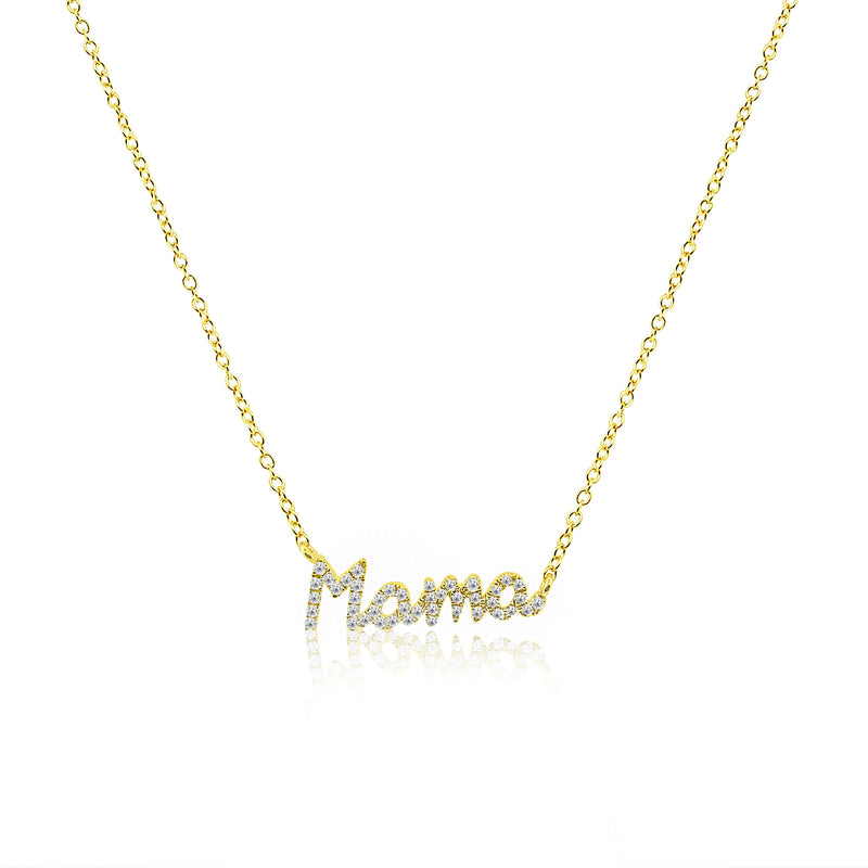 Yellow Gold Mama Necklace