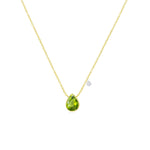 Yellow Gold Peridot Necklace