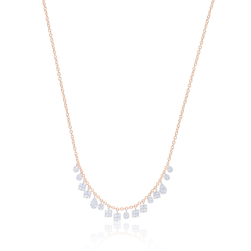 Dainty Diamond Charm Necklace