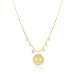 Evil Eye Snake Chain Necklace
