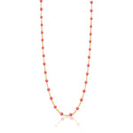 Dainty Light Pink Ball Chain Necklace