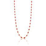 Dainty Hot Pink Ball Chain Necklace
