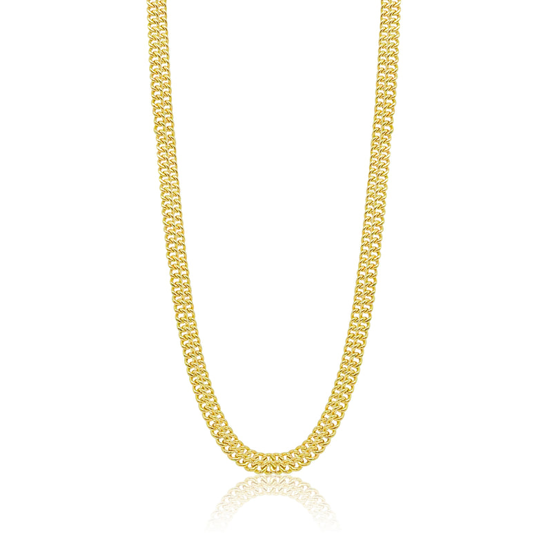 Chunky Yellow Gold Layering Necklace