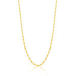 Dainty Yellow Gold Ball Chain