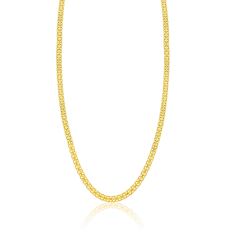Chunky Yellow Gold Layering Necklace