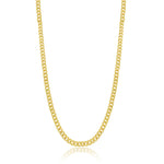 Medium Size Cuban Chain Yellow Gold Chain