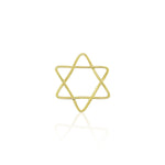 Jewish Star 14kt Yellow Gold Wire