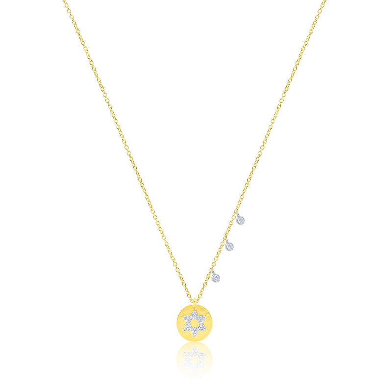 Star of David Medallion Necklace