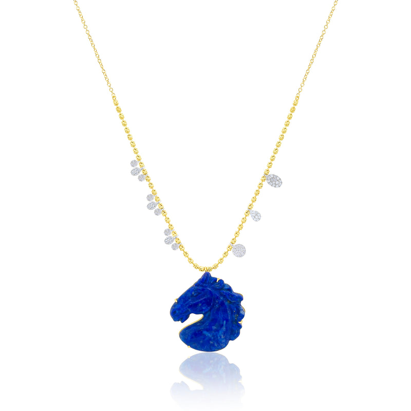 Opal Horse Spot Chain Necklace