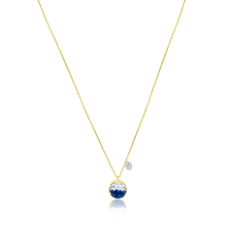 Yellow Gold Blue Sapphire Mini Shaker