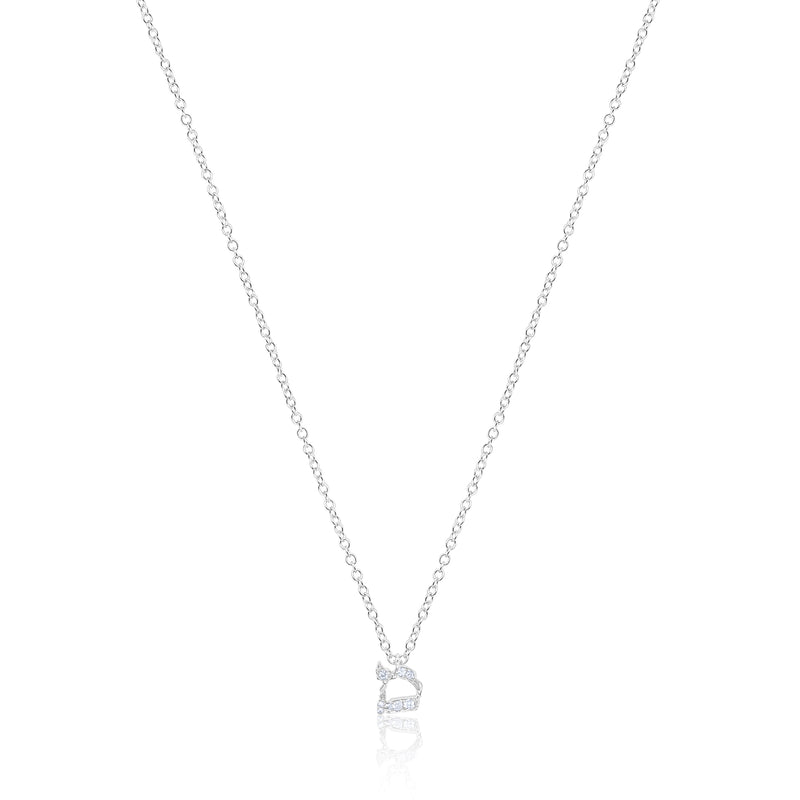 Gold and Diamond Hebrew Initial Necklace