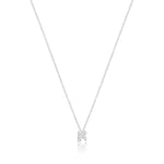 Gold and Diamond Hebrew Initial Necklace