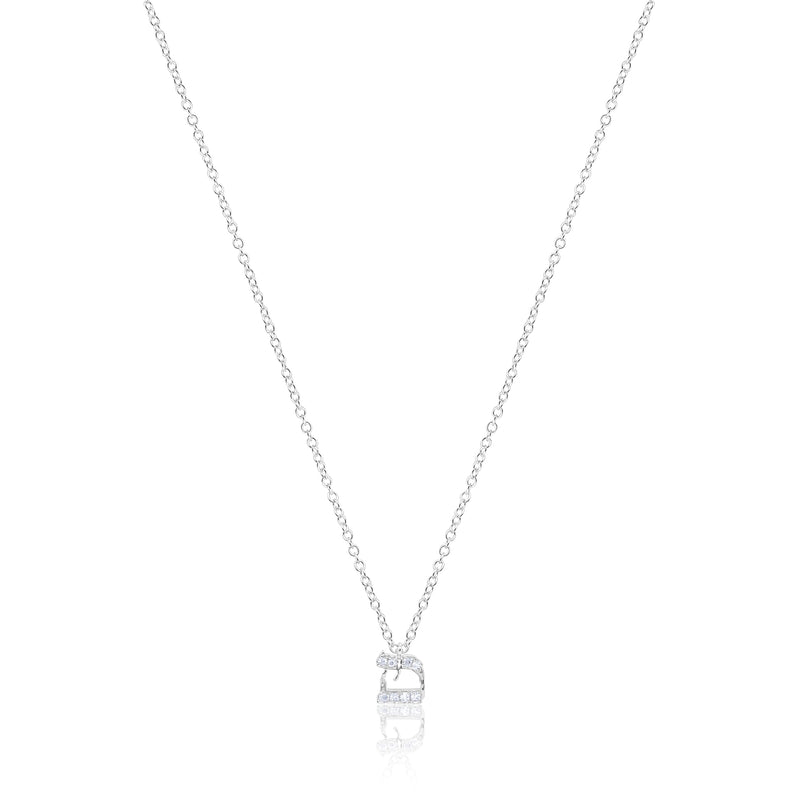Gold and Diamond Hebrew Initial Necklace