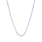Galactic Blue Diamond Charm Necklace