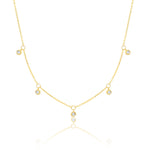 Dainty Five Bezel Necklace *ONLINE EXCLUSIVE*