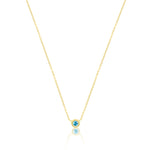 Dainty Blue Topaz Bezel Necklace *ONLINE EXCLUSIVE*
