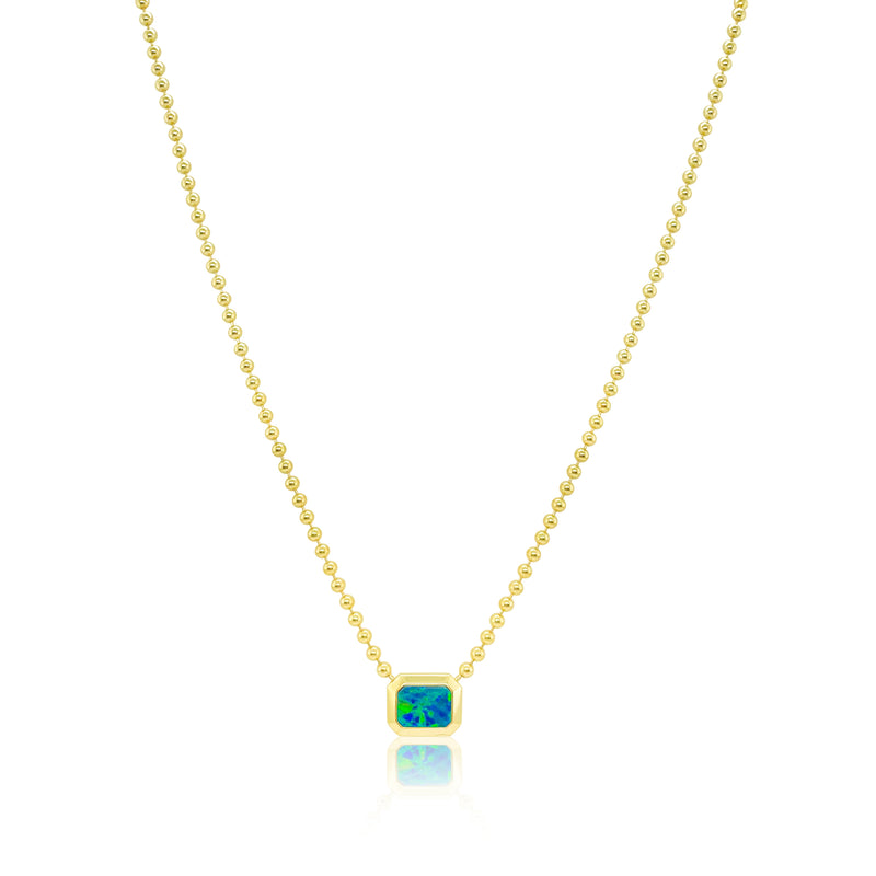 Yellow Gold and Opal Spot Chain
