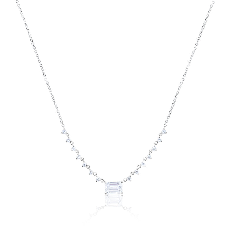Emerald Cut Necklace | LAB Diamonds