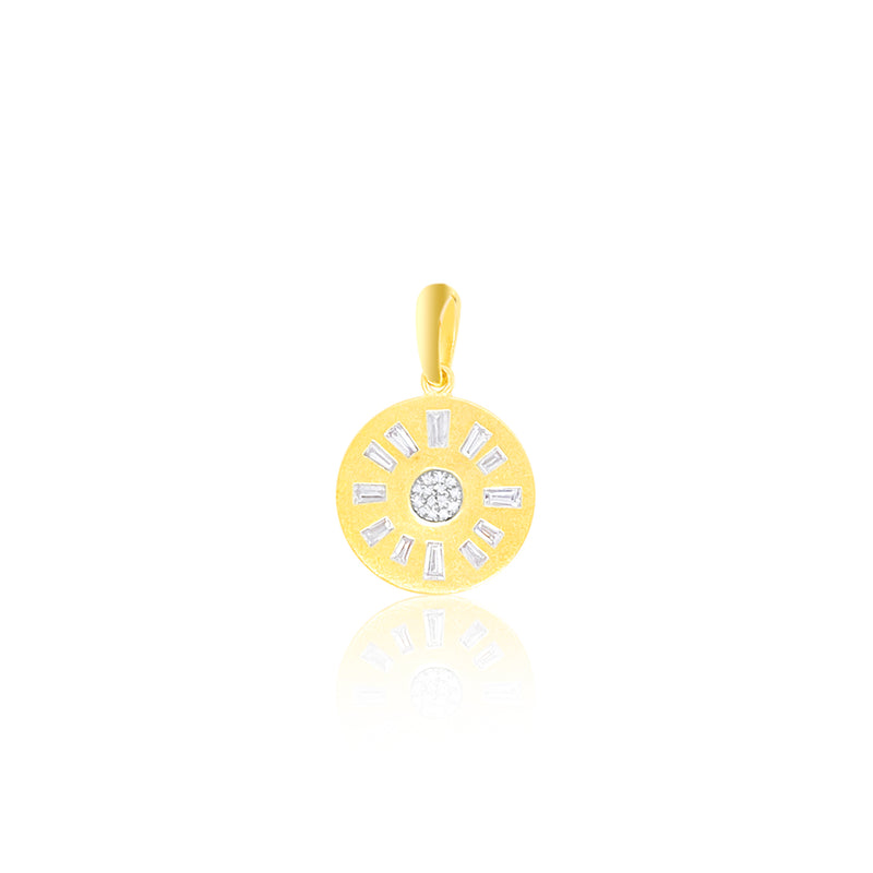 14kt Yellow Gold Multi Diamond Pendant