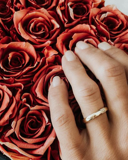 Strive by Meira T | Yellow Gold Diamond Band