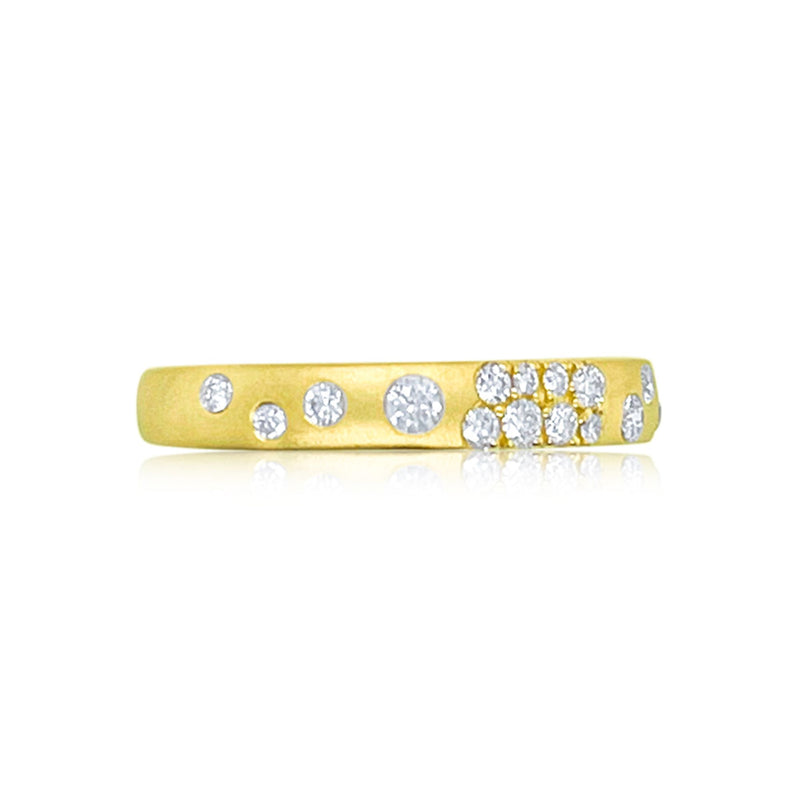 Yellow Gold Diamond Encrusted Ring