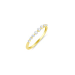 Dainty Yellow Gold and Diamond Ring