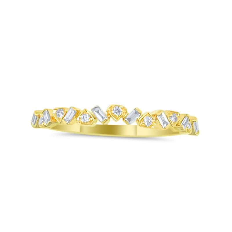 Yellow Gold Mini Diamond Ring