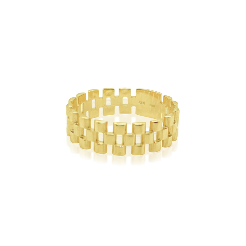 Yellow Gold Link Ring