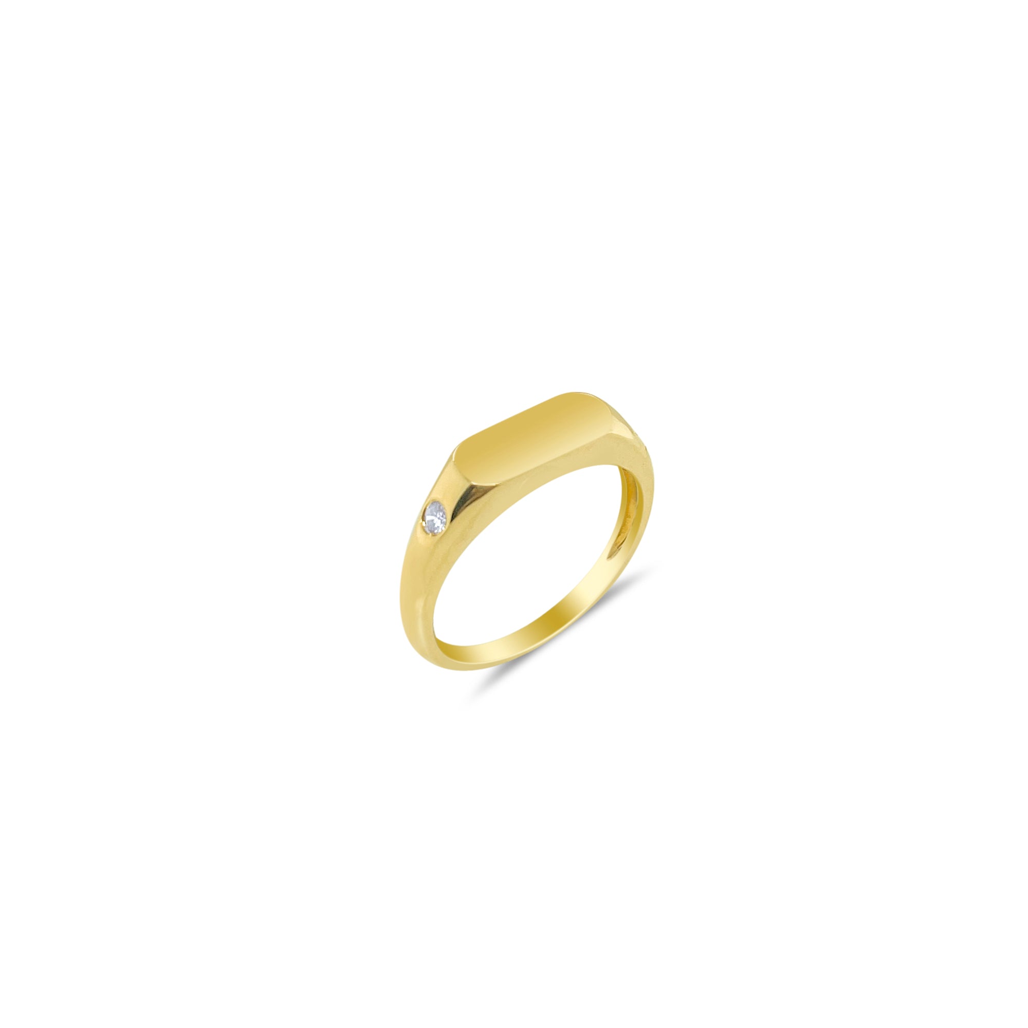 Diamond Signet Ring – Meira T Boutique