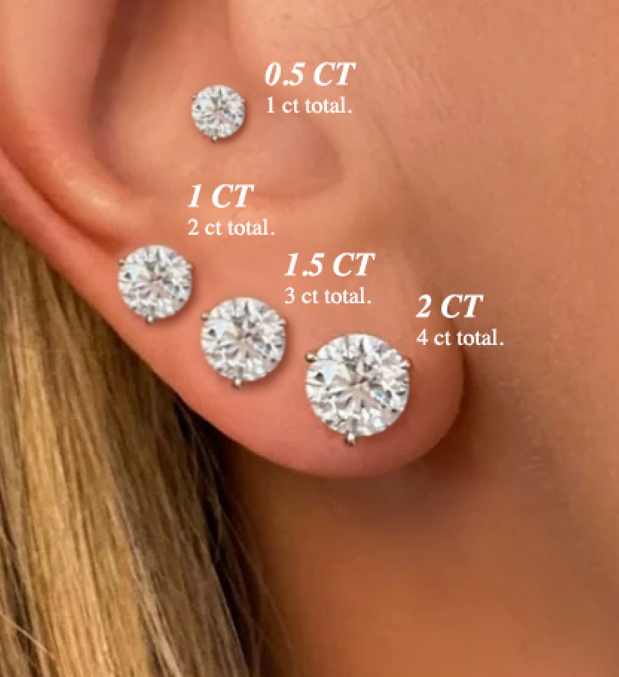 Carat ROUND Stud Lab Grown Diamond *ONLINE EXCLUSIVE
