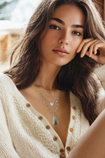 Diamond Heart Spot Chain Necklace
