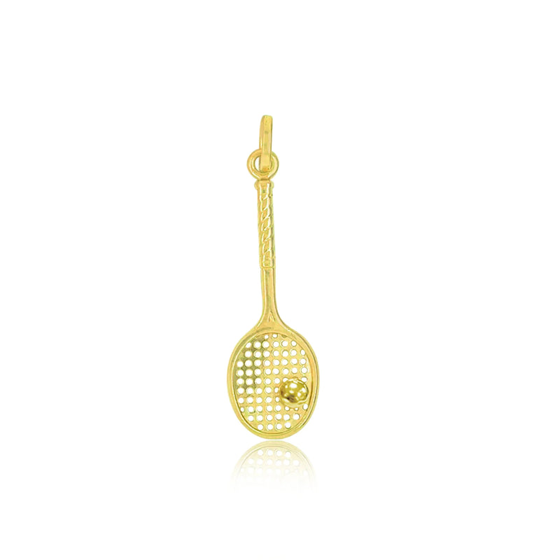 Yellow Gold Tennis Racket Charm *ONLINE EXCLUSIVE*