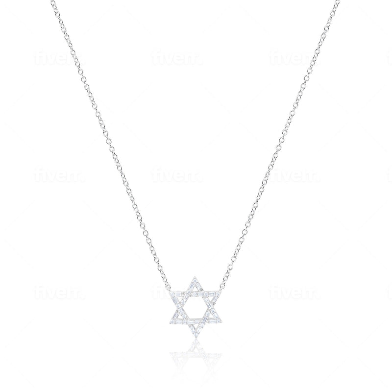 Baguette Star of David Necklace (ONLINE EXCLUSIVE)