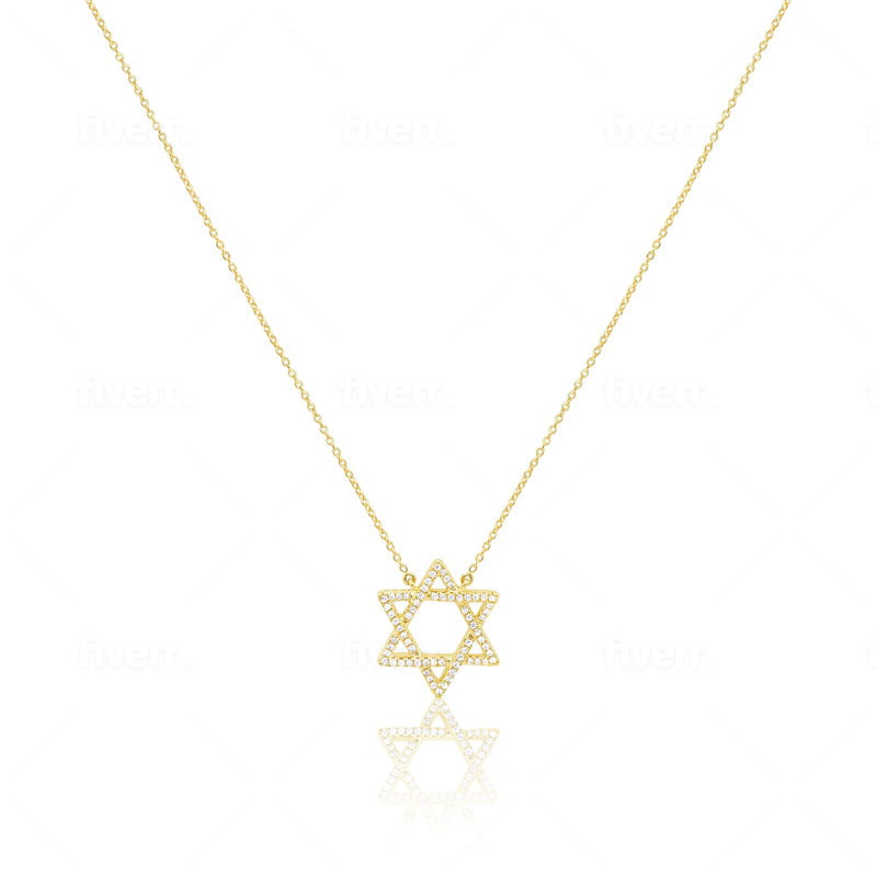 Diamond Star of David Necklace (ONLINE EXCLUSIVE)