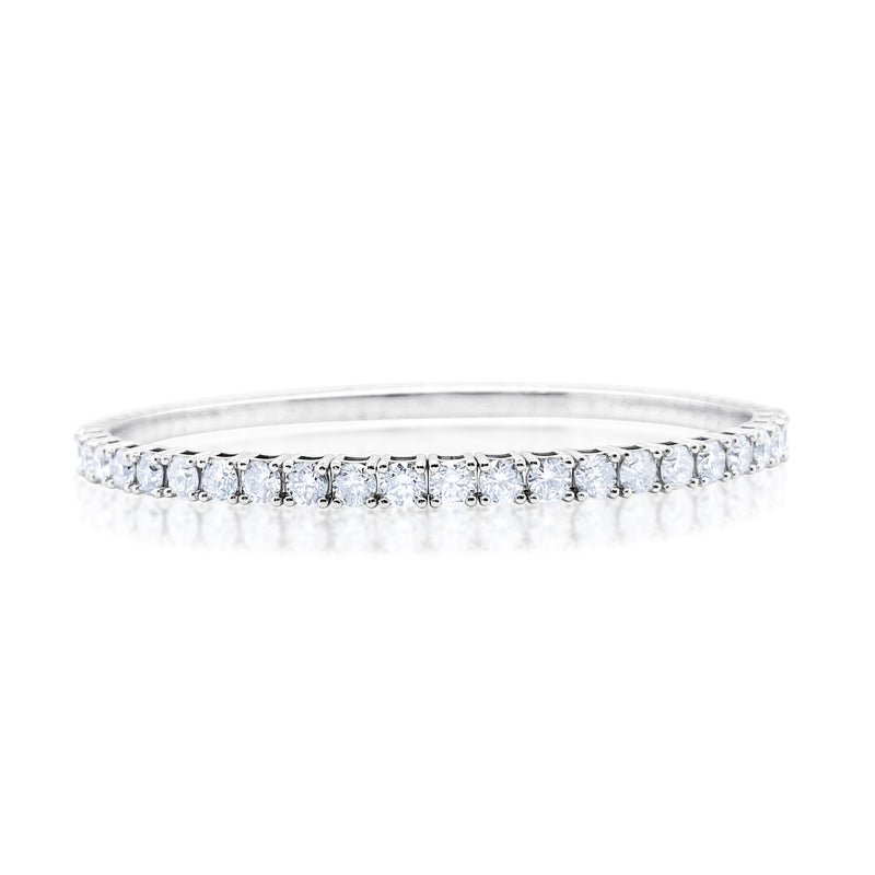 White Gold Diamond Tennis Bangle