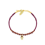 Hamsa Charm Cord Bracelet