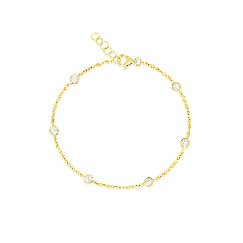 Yellow Gold Diamond By the Yard Bracelet- Online Exclusive