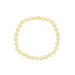 Yellow Gold Bezel Set Tennis Bracelet- ONLINE EXCLUSIVE