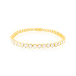 Bezel Set Lab Tennis Bracelet