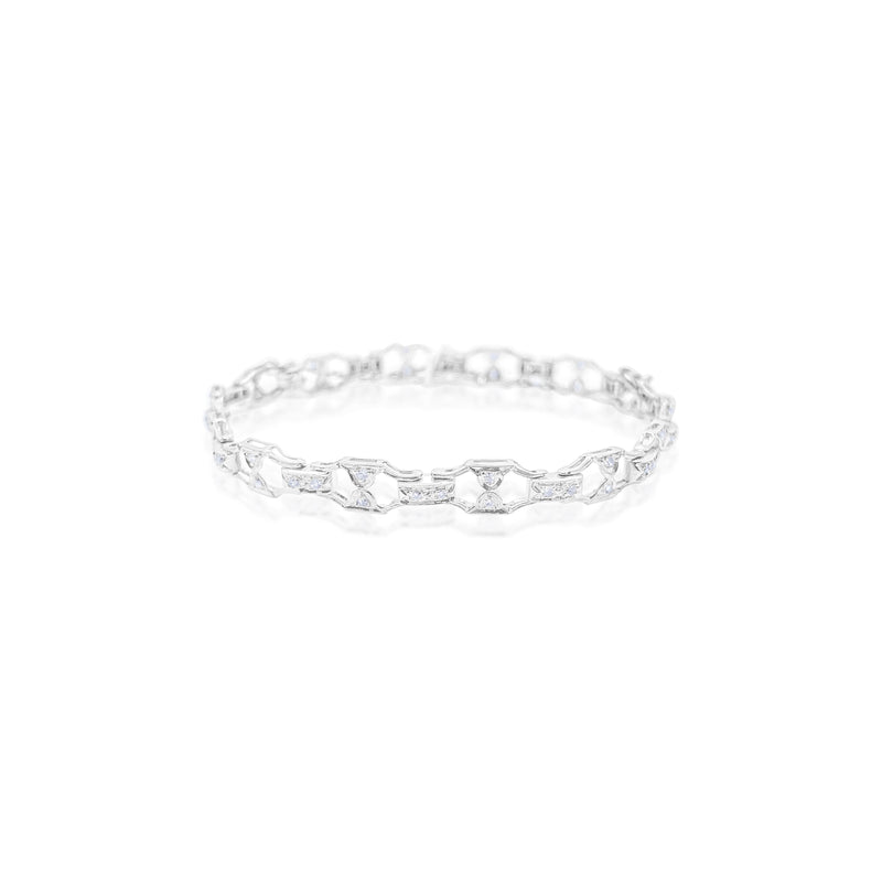 Platinum and Diamond Antique Bracelet