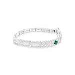 14k White Gold Antique Bracelet