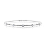 White Gold Dot Bangle