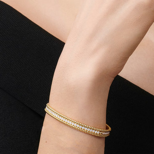 White Gold and Diamonds Bangle