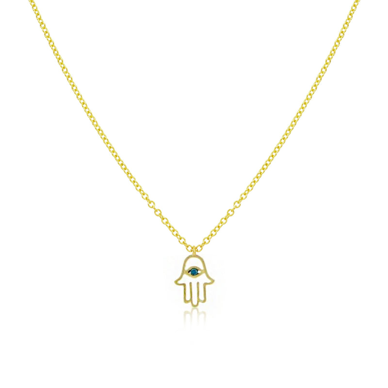 Hamsa Diamond Necklace