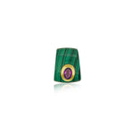 Charm Slider Malachite and Pink Sapphire